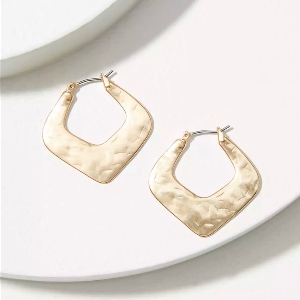 Loft Geo hoop earring